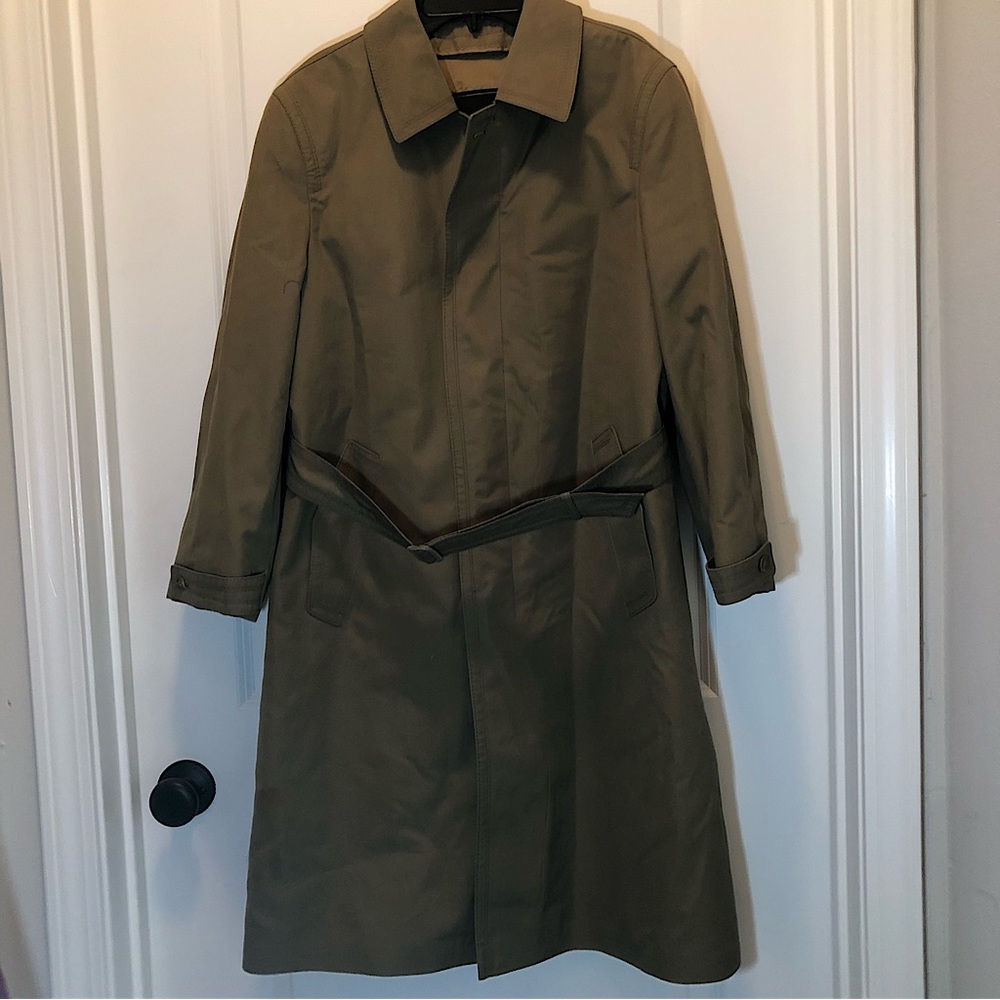 Vintage Lord International Trench Coat - Army Green - Size Small/Medium